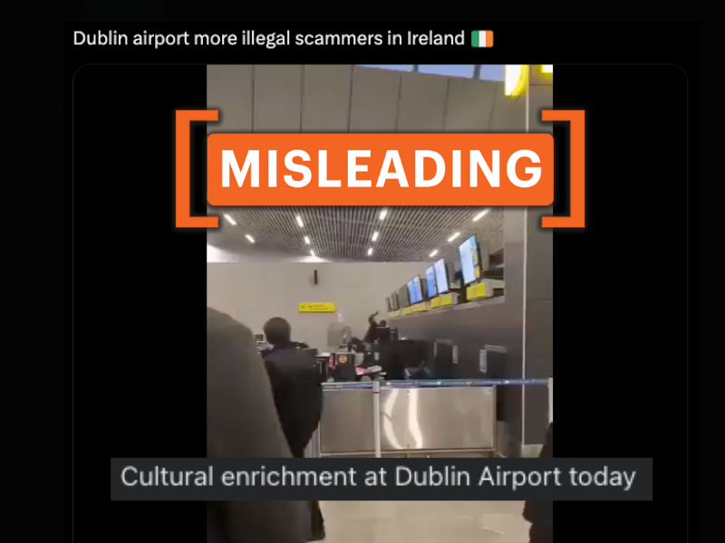 No, this airport hammer attack did not happen in Dublin